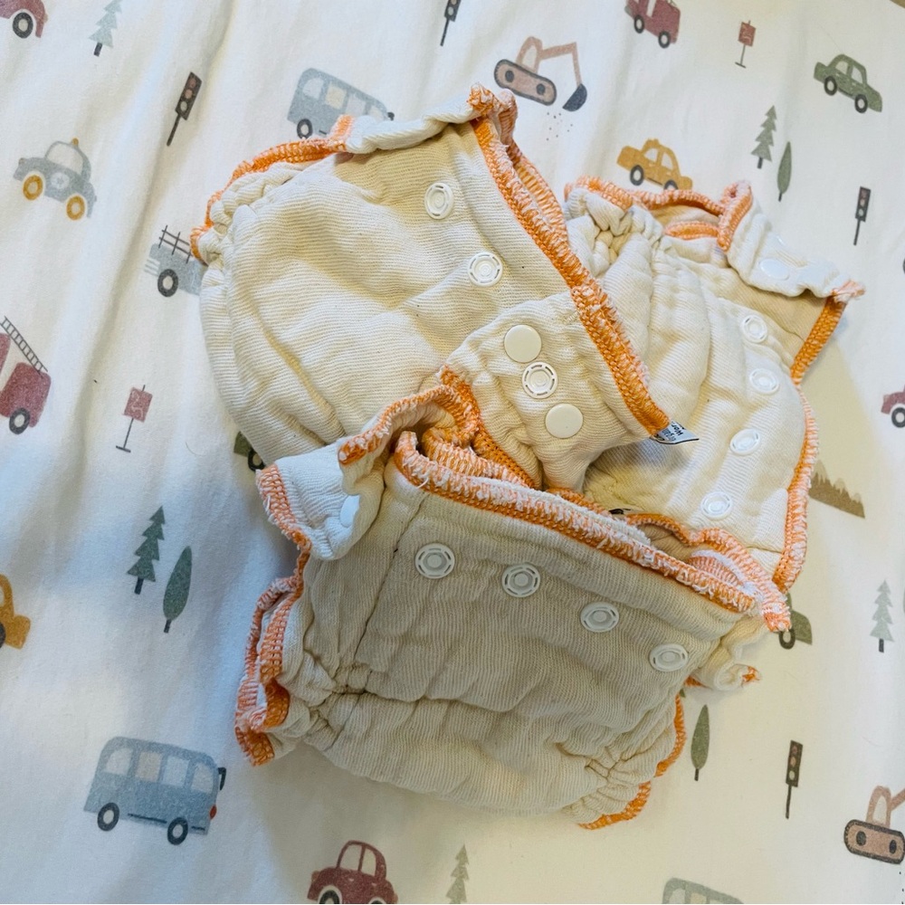 THREE Cloth-eez Workhorse Diapers (Size Newborn)